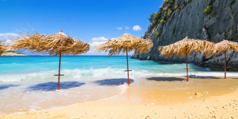 Xigia Sulfur Beach on the island of Zakynthos