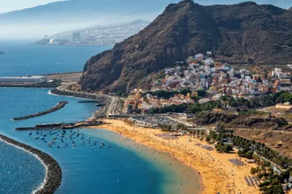 Playa de Las Teresitas, a famous beach located in Santa Cruz de Tenerife