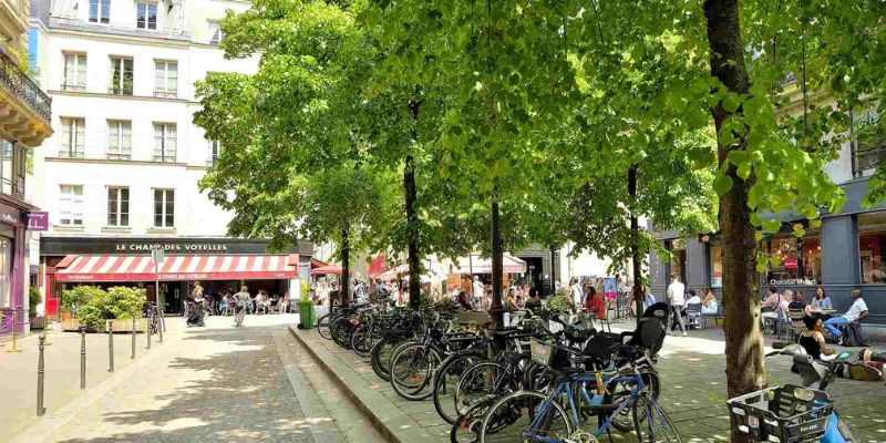 a historic public square located in the Marais district of Paris
