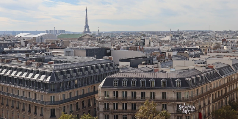 the rooftop terrace of the Galeries Lafayette Haussmann