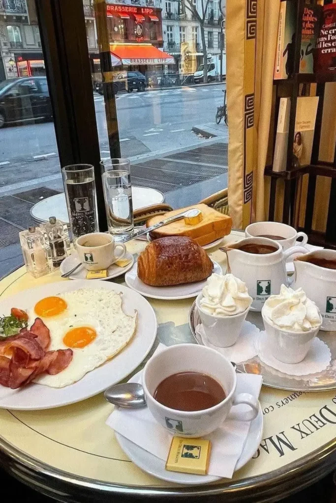 a classic French breakfast at Les Deux Magots